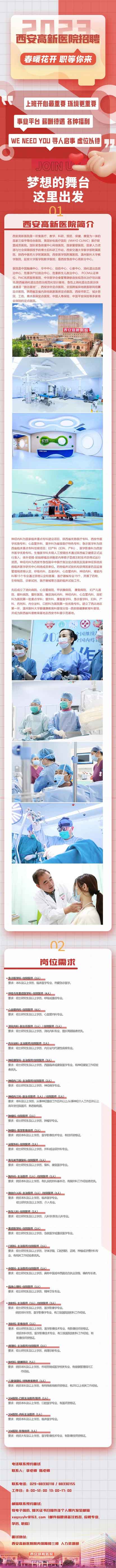 2023西安高新医院招聘公告（59人）