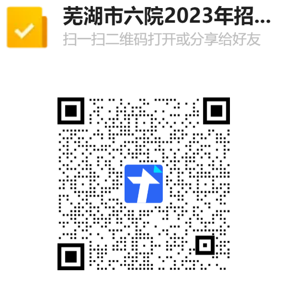 2023安徽芜湖市第六人民医院招聘编内工作人员15人预公告